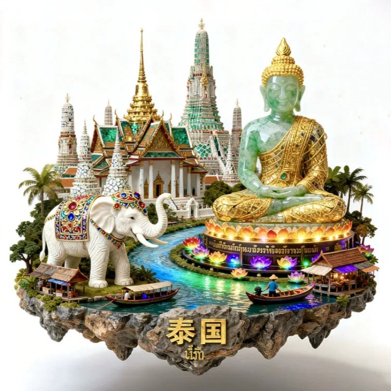 Car Accessories Bali - Thailand Fridge Magnets Metal Material Krung