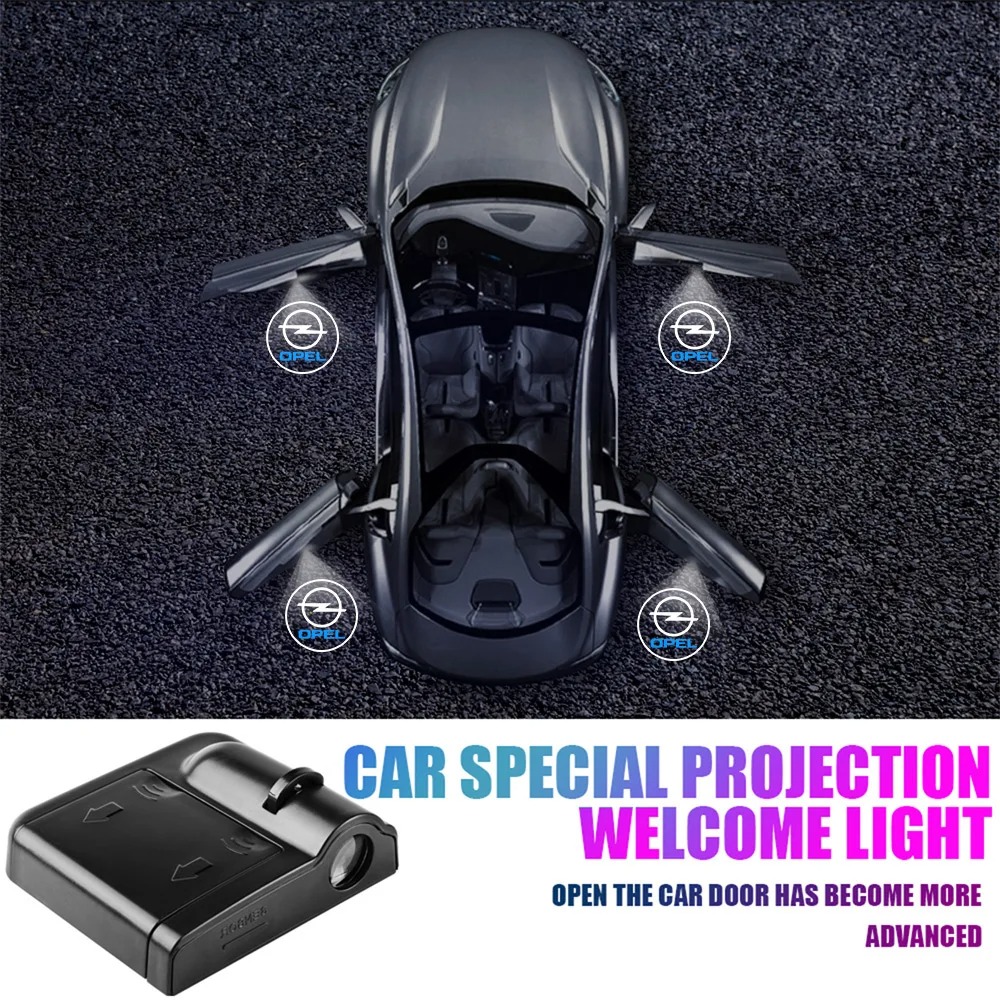 Car Accessories Logo - LED Car Door Logo Projector Ghost