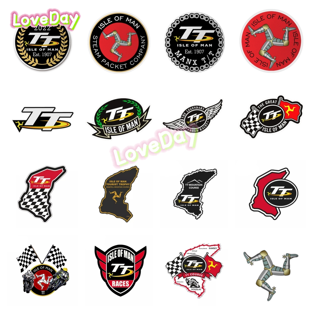 Car Accessories For Boys - Isle of Man TT Racing Logo