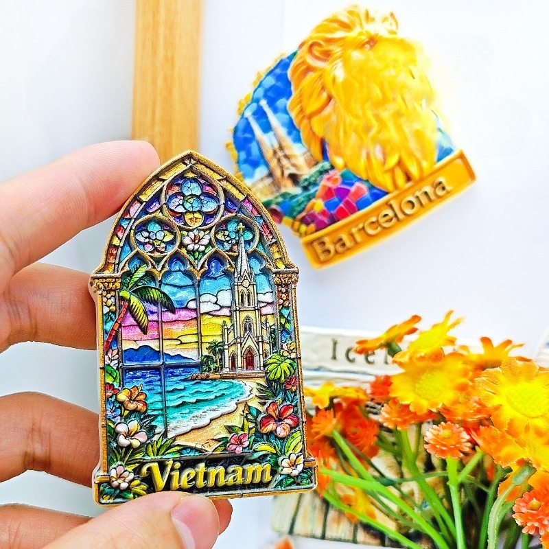 Vietnam Stained Glass Fridge M - Car Accessories Bali reseña y precio