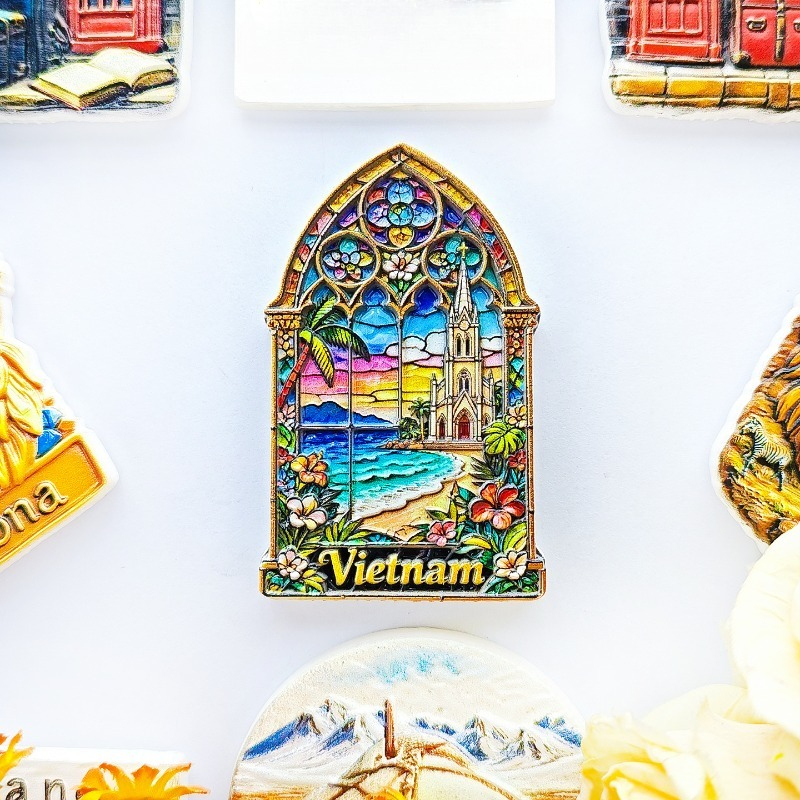 Vietnam Stained Glass Fridge M - Car Accessories Bali reseña y precio