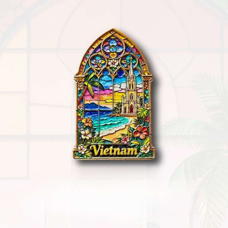 Vietnam Stained Glass Fridge M - Car Accessories Bali reseña y precio
