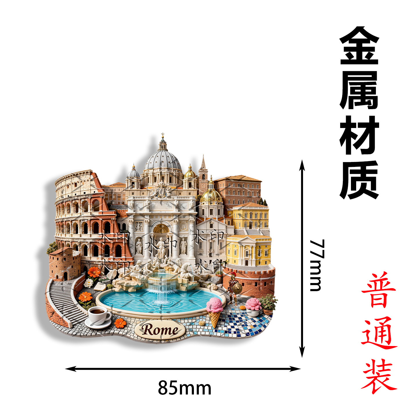 Italy Rome Panorama Landmark M - Car Accessories Bali reseña y precio