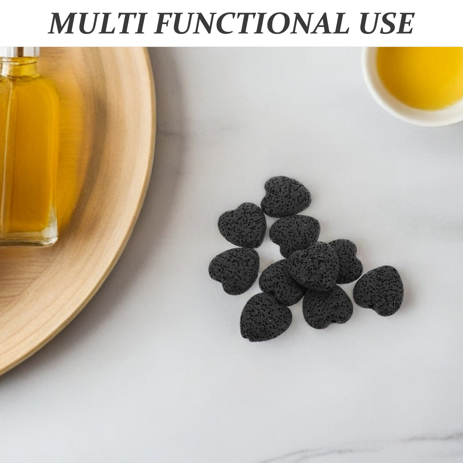 20Pcs Heart Volcanic Lava Rock - Car Fragrance Diffuser reseña y precio