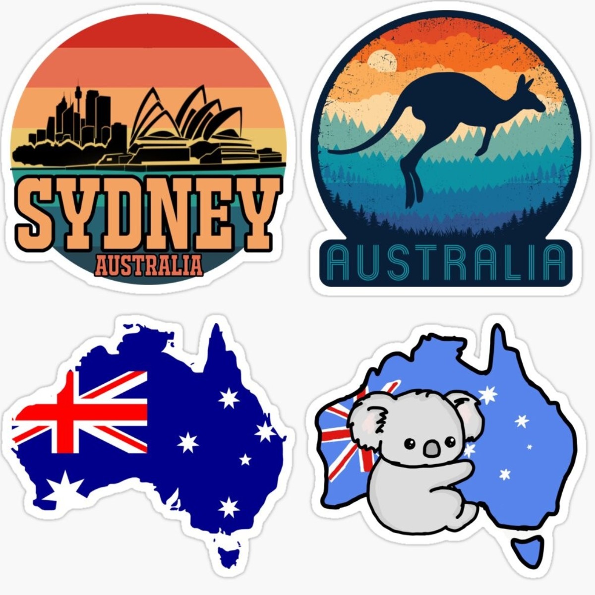 Australia Map BUMPER STICKER V - Car Accessories Australia reseña y precio