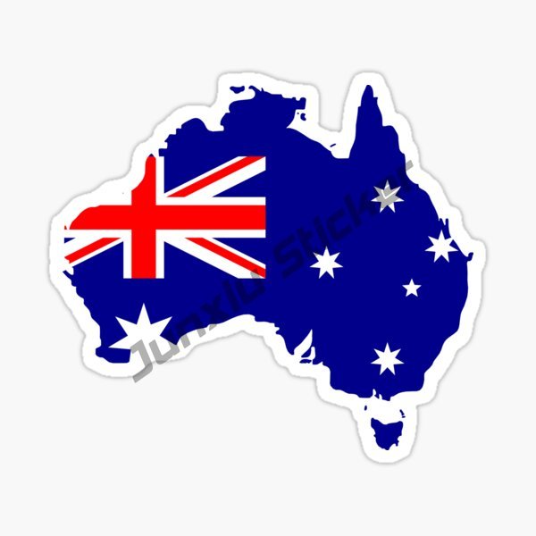 Australia Map BUMPER STICKER V - Car Accessories Australia reseña y precio