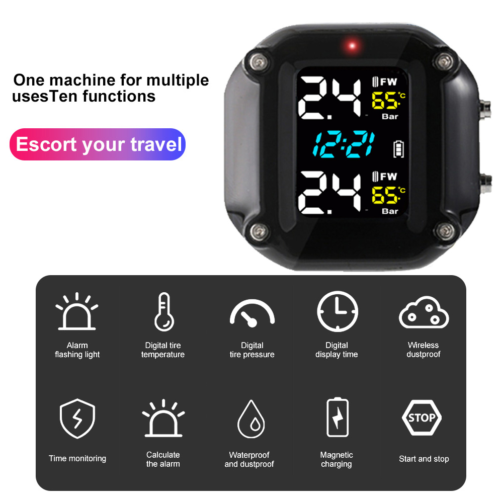 Motorcycle Tire Pressure Senso - Tire Pressure Monitor reseña y precio