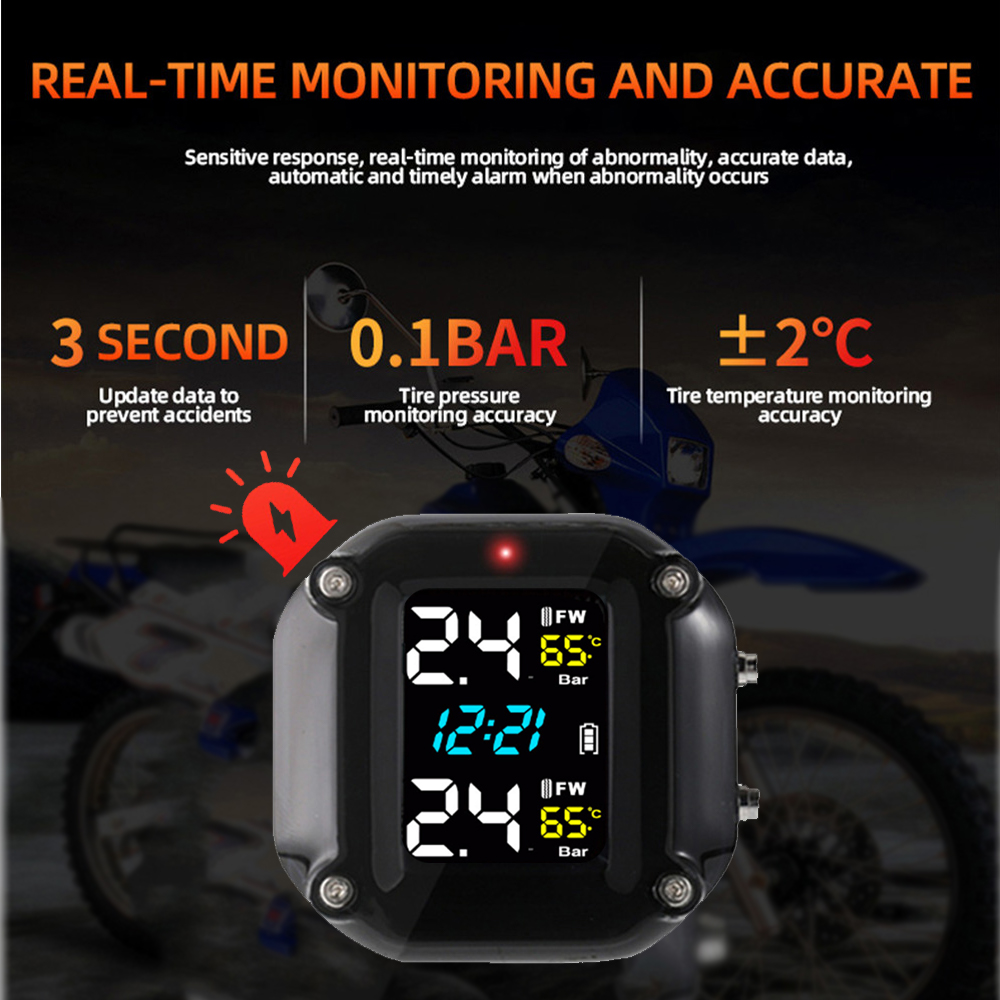 Motorcycle Tire Pressure Senso - Tire Pressure Monitor reseña y precio