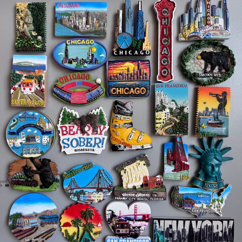 USA New York Fridge Magnets Fl - Car Accessories Bali reseña y precio