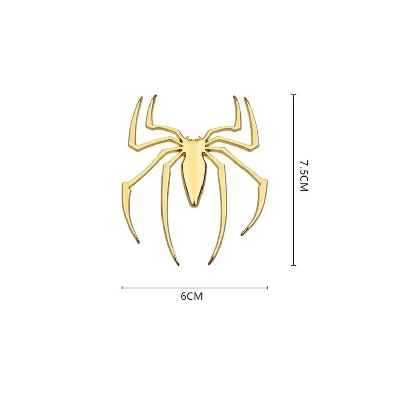 3D metal car stickers, spider  - Car Accessories Logo reseña y precio