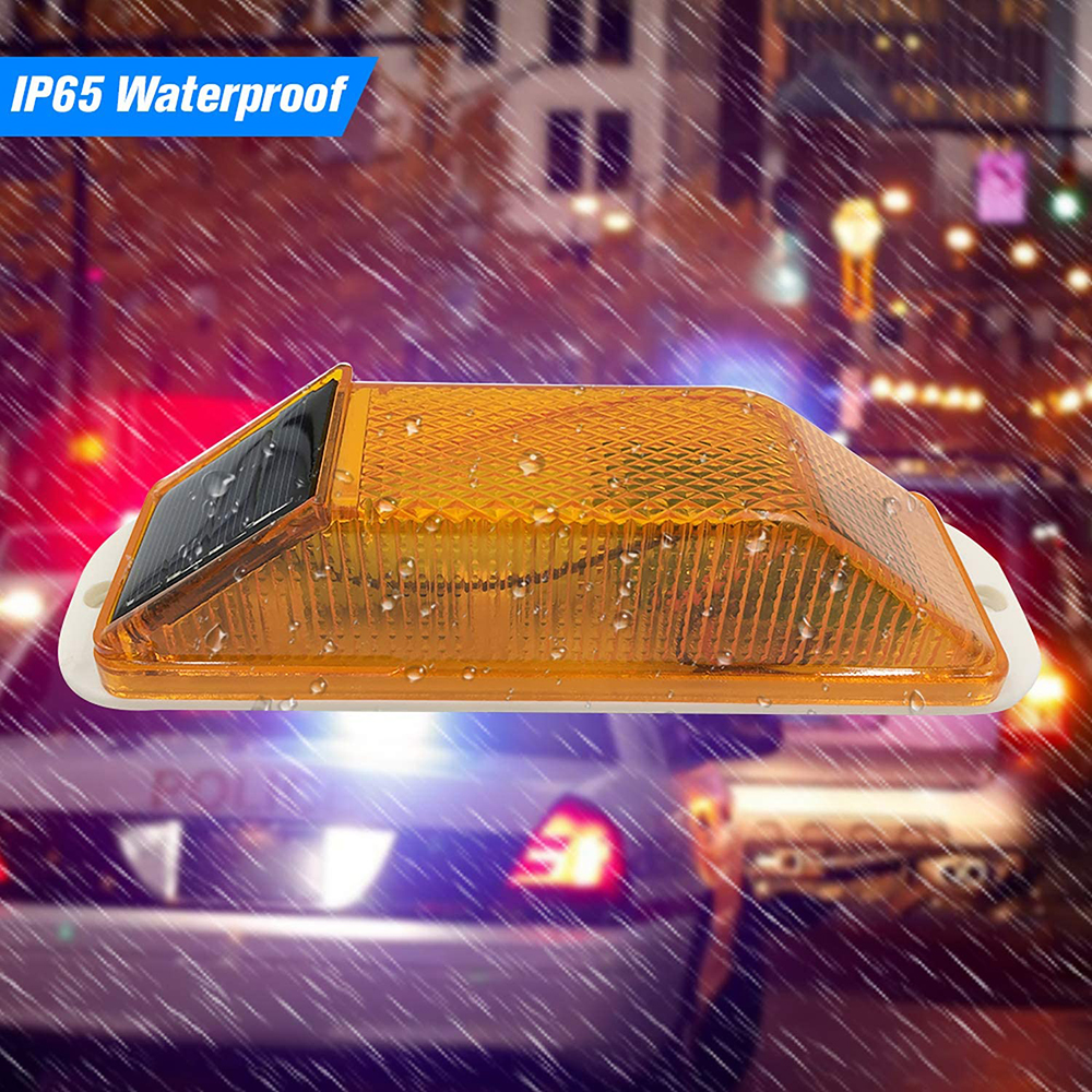 2Pcs Solar Strobe Warning Ligh - Car Accessories For Night Driving reseña y precio