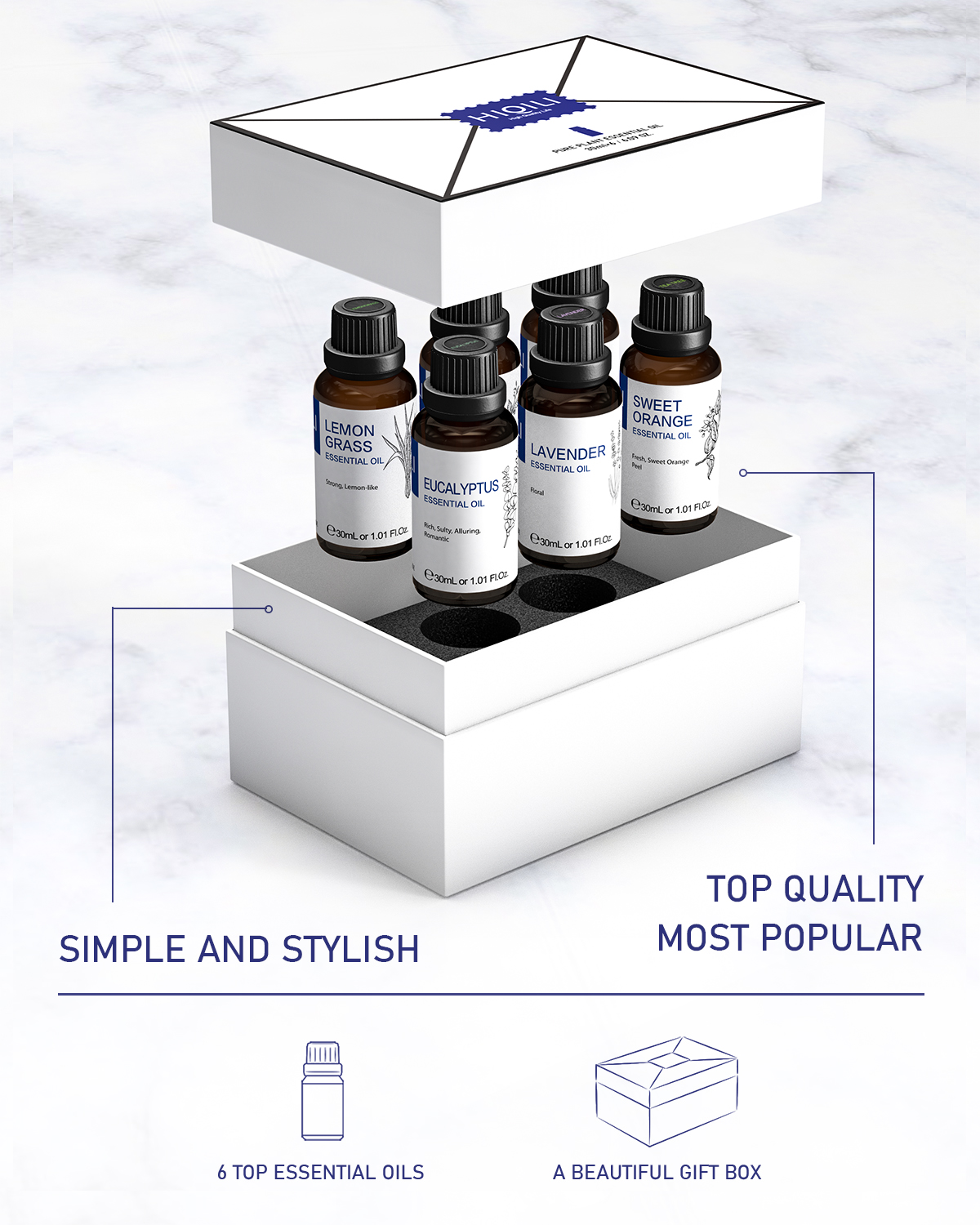 HIQILI 30ML 6-piece Set, Exqui - Car Fragrance Diffuser reseña y precio