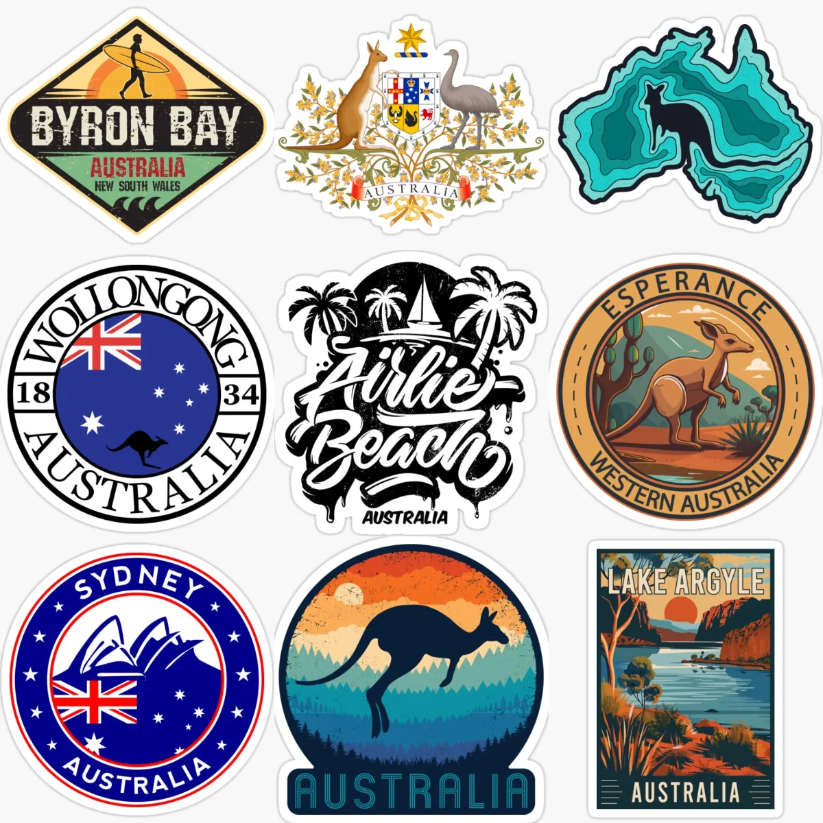 Australia Flag Map Kangaroo Em - Car Accessories Australia reseña y precio