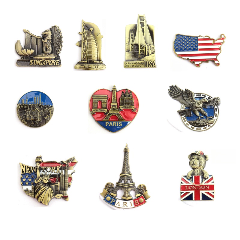 3D Metal Fridge Magnets France - Car Accessories Bali reseña y precio