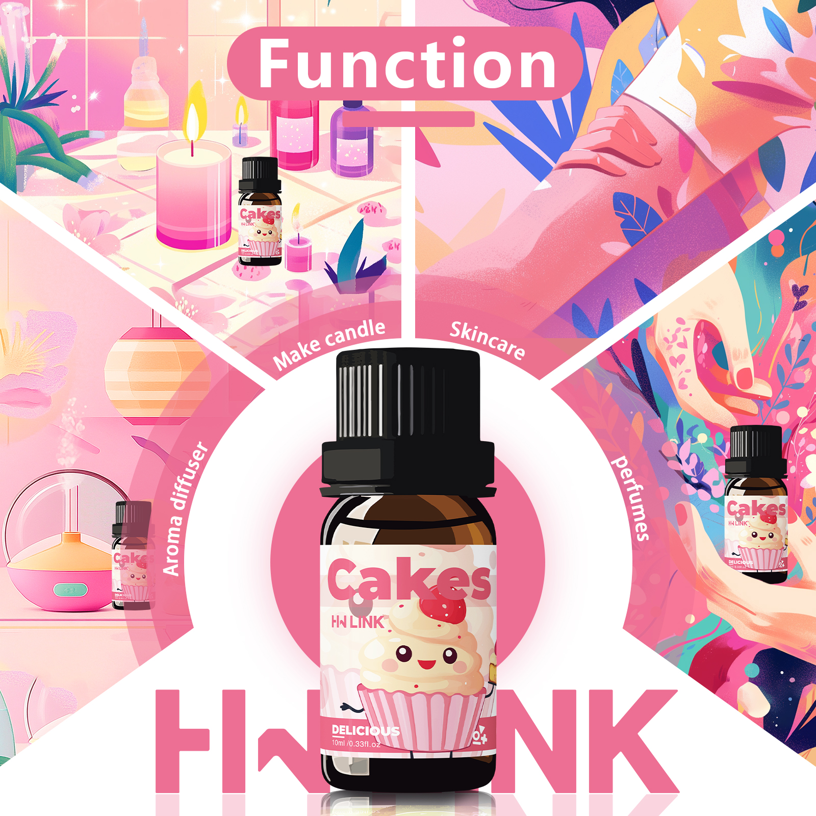 10ml Cakes Essential Oils Perf - Car Fragrance Diffuser reseña y precio