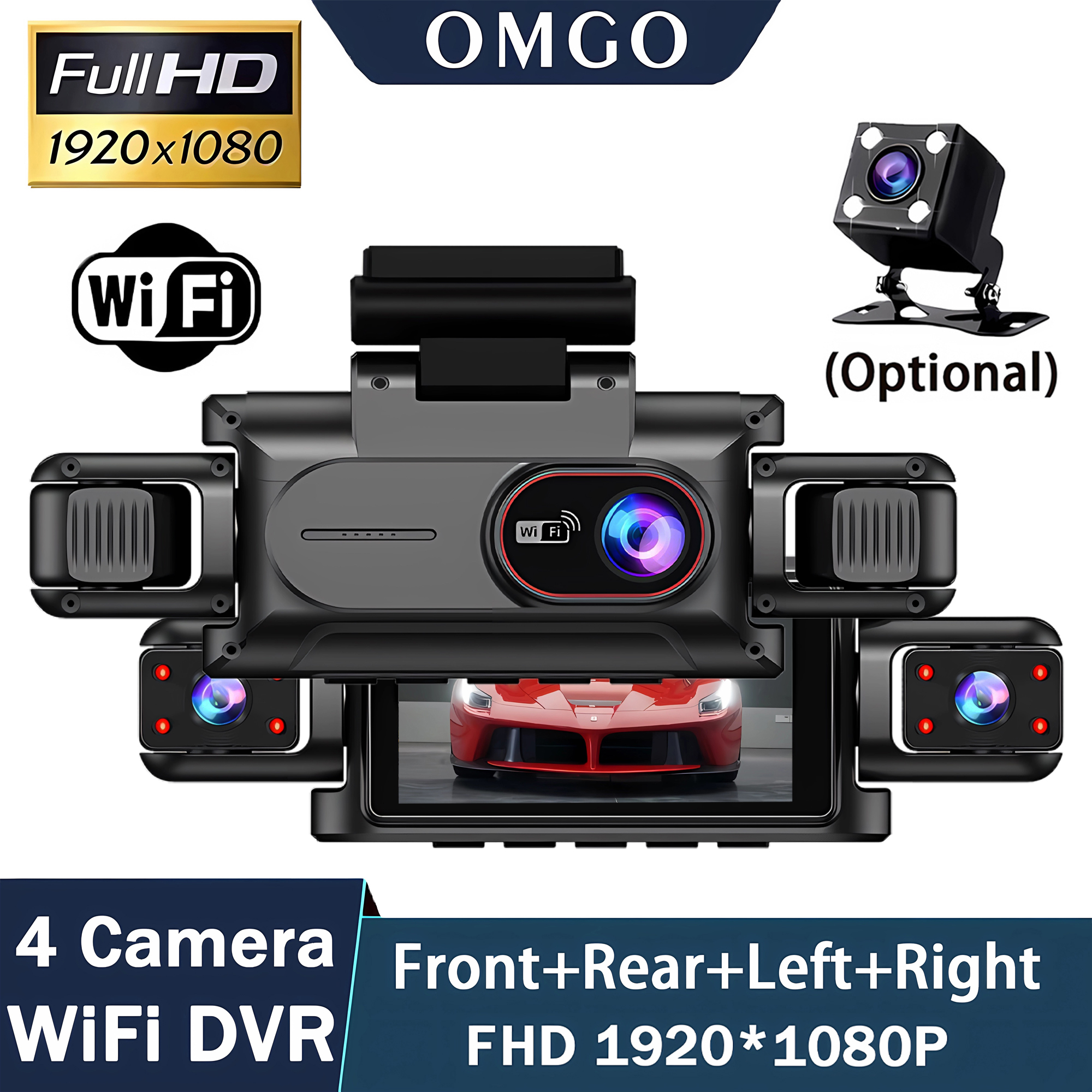 Dashcam for cars 4 Channel Bla - Car Accessories For Night Driving reseña y precio