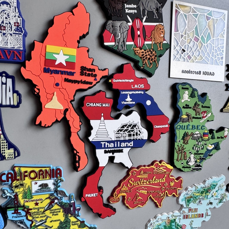 PVC Fridge Magnet Myanmar Thai - Car Accessories Bali reseña y precio