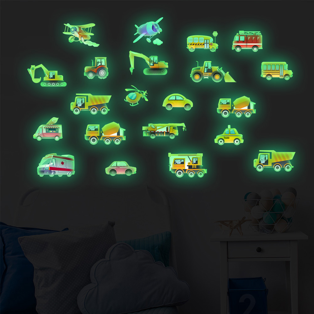 Luminous Car Wall Sticker 21Pc - Car Accessories For Boys reseña y precio