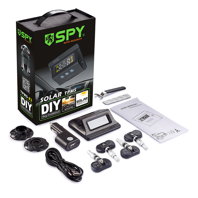 Universal Solar Power Car TPMS - Tire Pressure Monitor reseña y precio