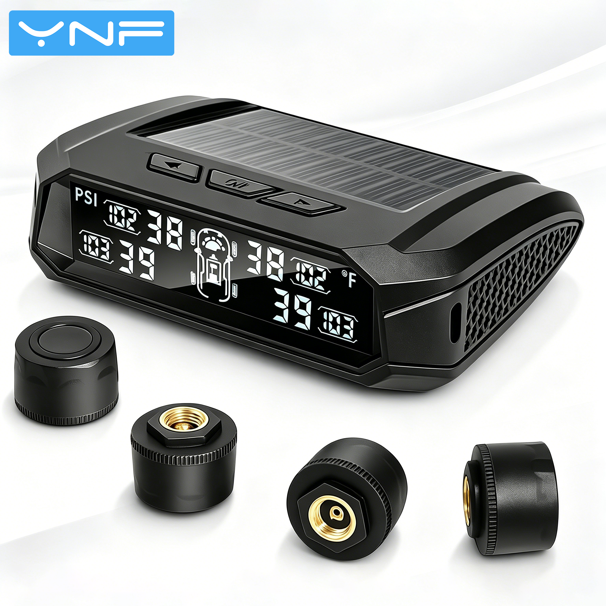 YNF TPMS Car Tire Pressure Ala - Tire Pressure Monitor reseña y precio