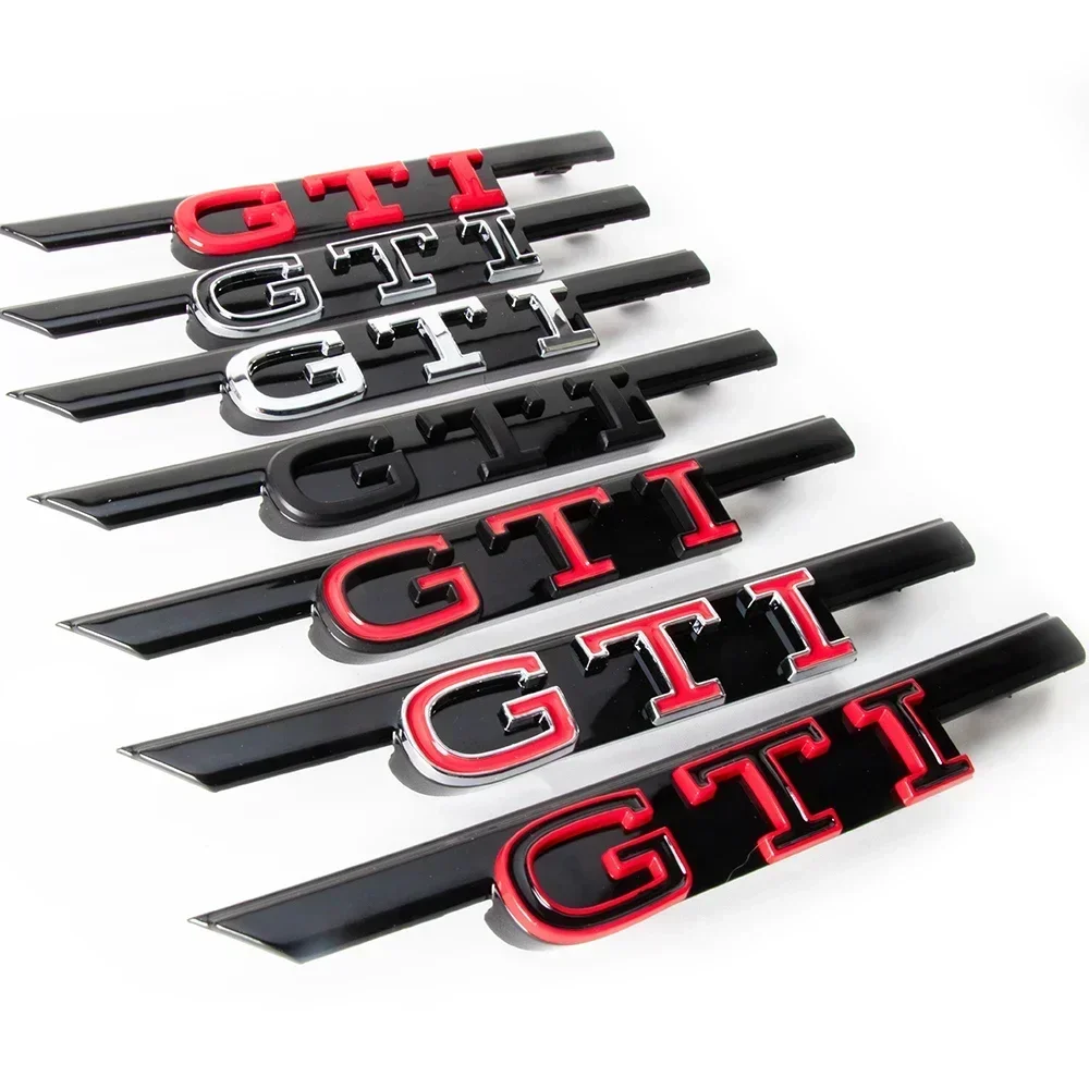 1pc Black/Red 3D ABS GTI lette - Car Accessories Logo reseña y precio