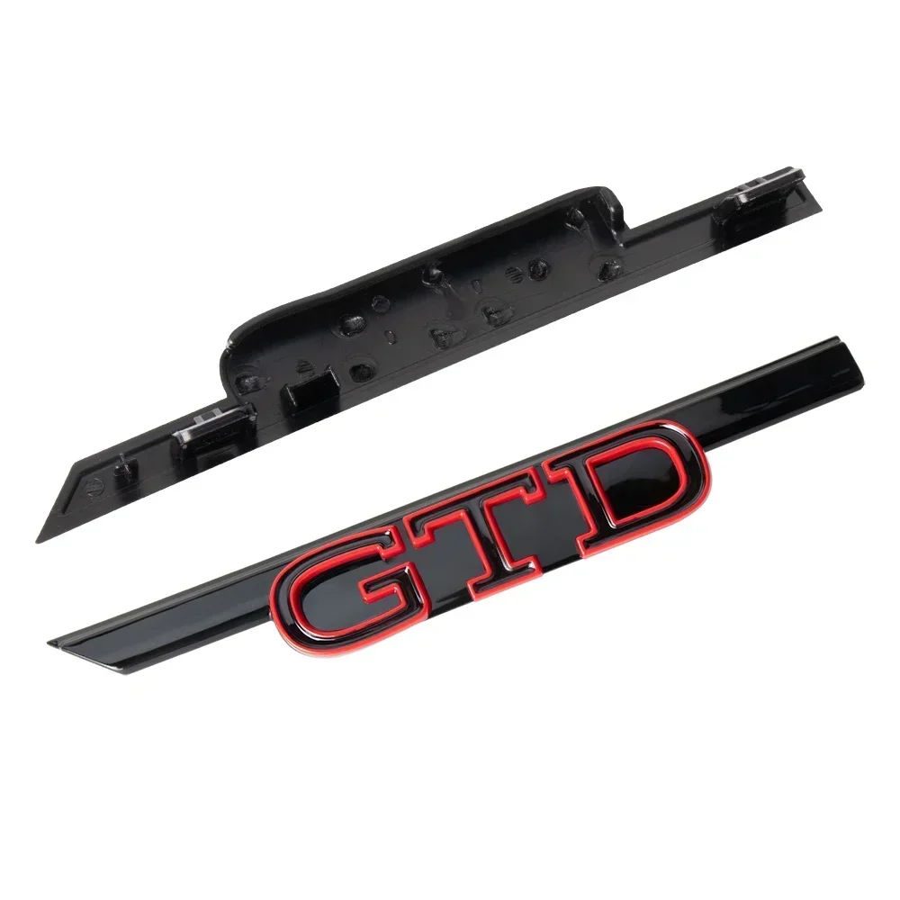 1pc Black/Red 3D ABS GTI lette - Car Accessories Logo reseña y precio