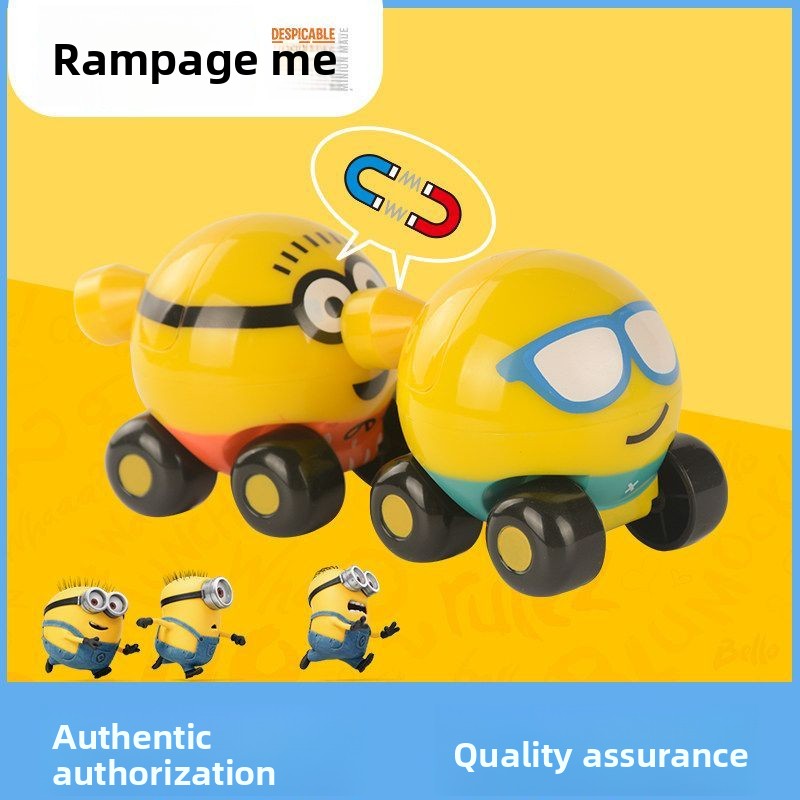 Minions cartoon cute toy train - Car Accessories For Boys reseña y precio