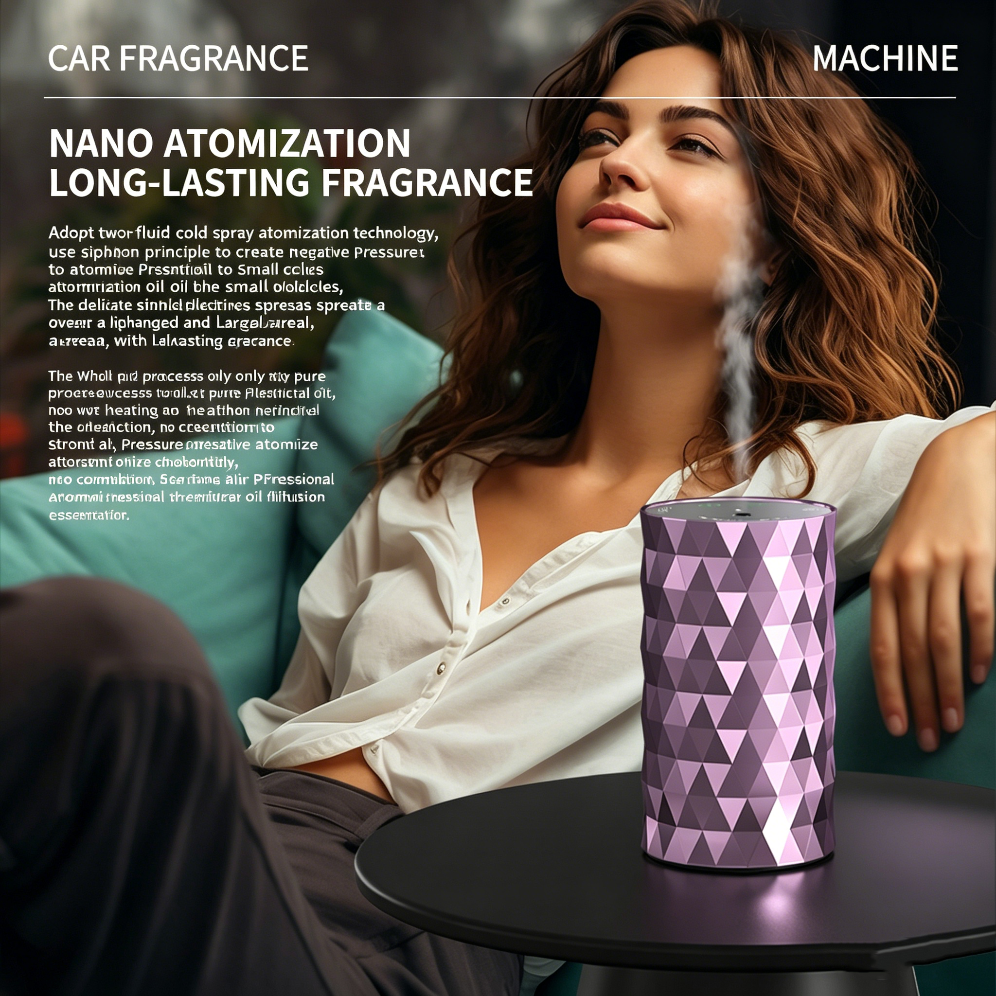 Waterless Essential Oil Diffus - Car Fragrance Diffuser reseña y precio