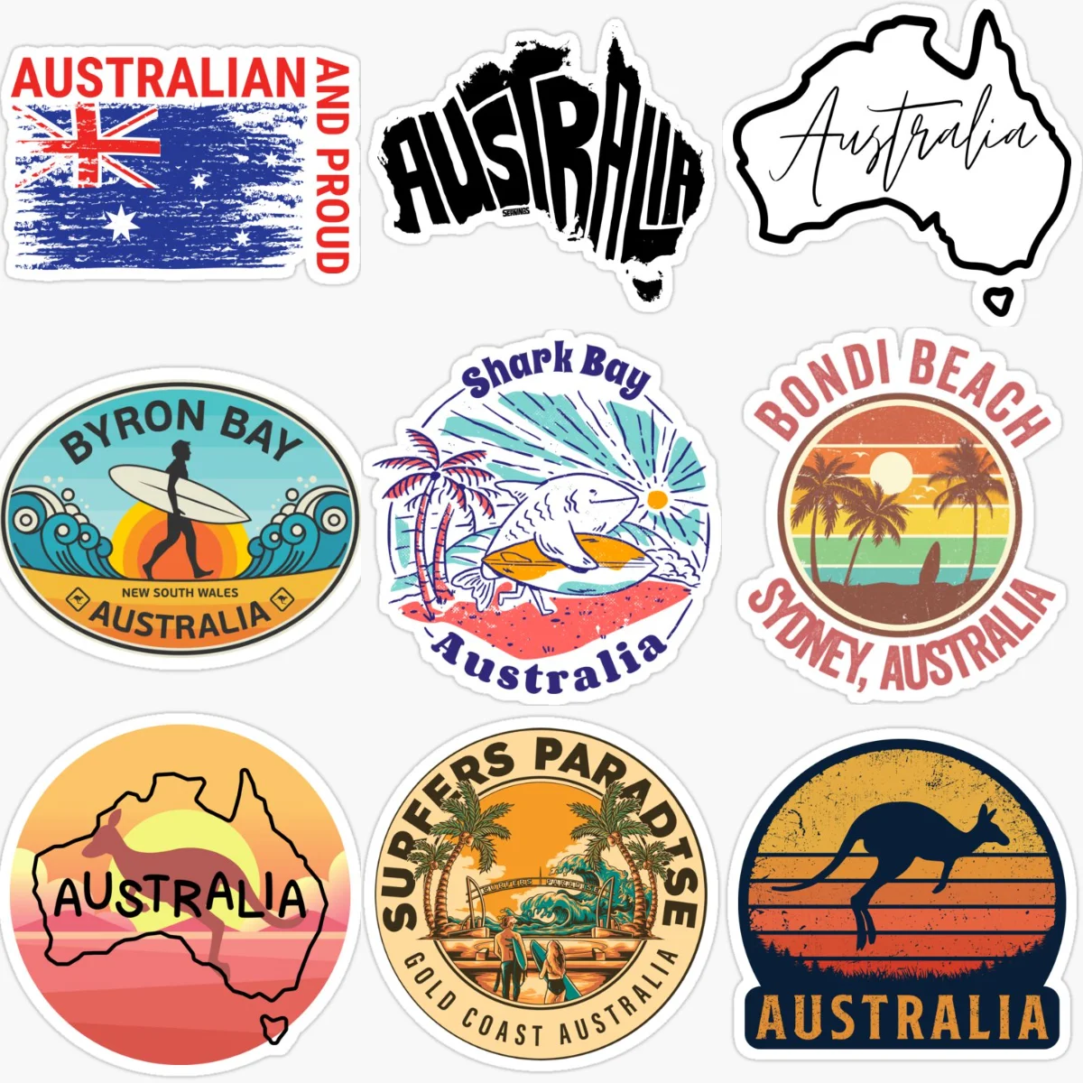 AUS Australia Flag Map Scenery - Car Accessories Australia reseña y precio