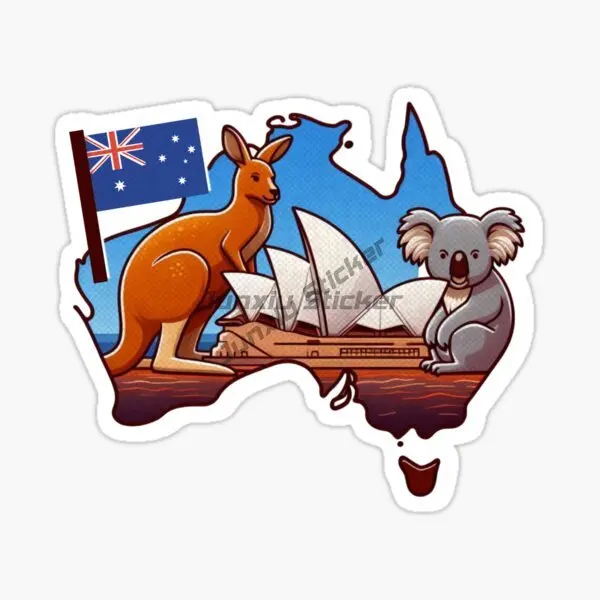 AUS Australia Flag Map Scenery - Car Accessories Australia reseña y precio