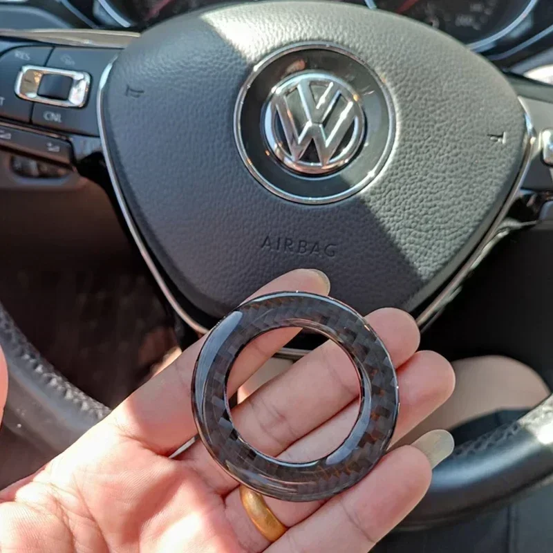 New Carbon Fiber Car Steering  - Car Accessories Logo reseña y precio