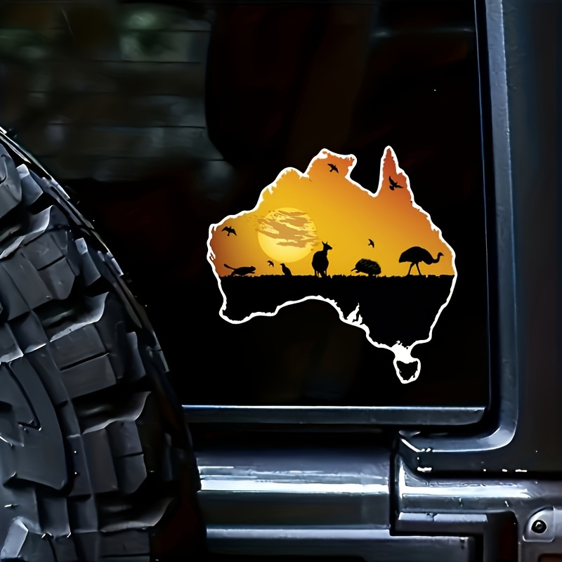 Australian flag and wildlife s - Car Accessories Australia reseña y precio