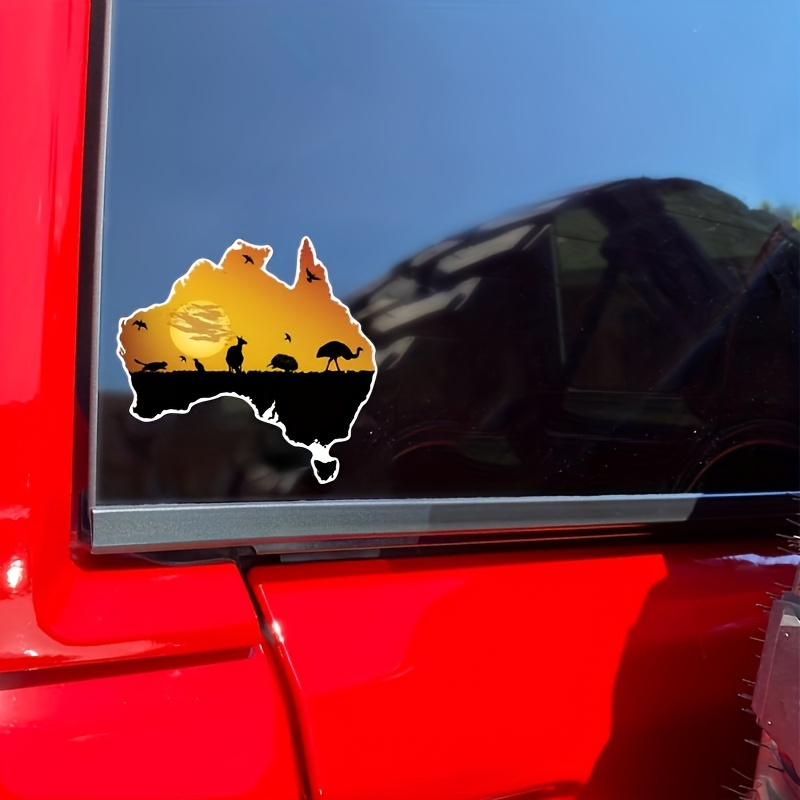 Australian flag and wildlife s - Car Accessories Australia reseña y precio
