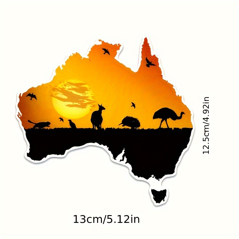 Australian flag and wildlife s - Car Accessories Australia reseña y precio