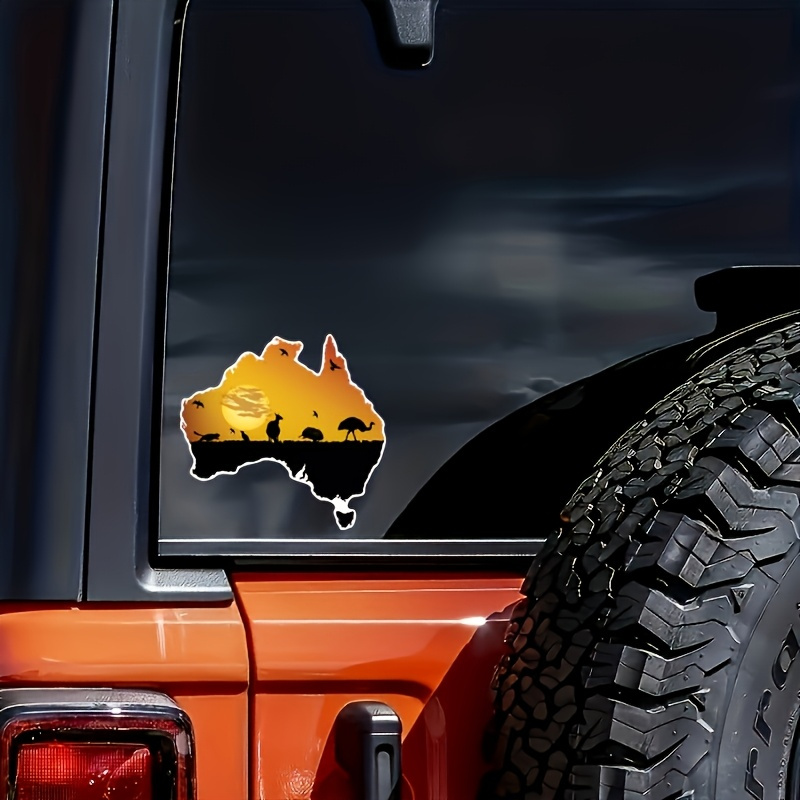 Australian flag and wildlife s - Car Accessories Australia reseña y precio